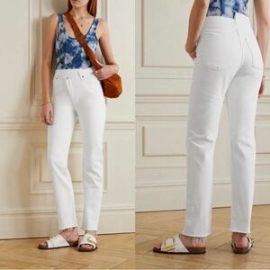 AGOLDE Criss Cross Straight High Rise Jeans en Element/ White Size 28